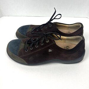 Finn Comfort Soho Sneaker Ss 40 US 9 Lace Up Colorblock Suede Arch Support